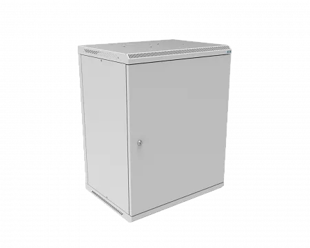Шкаф телекоммуникационный настенный разборный МИКсистем 19" Basis 15U 600x450  дверь металл серый