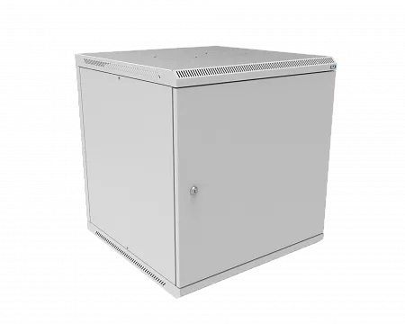 Шкаф телекоммуникационный настенный разборный МИКсистем 19" Basis 12U 600x600 дверь металл серый