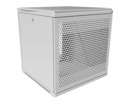 Шкаф телекоммуникационный настенный разборный МИКсистем 19" Keys 12U 600x600 дверь перфорация серый