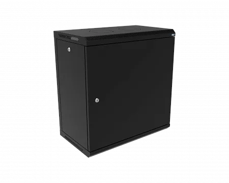 Шкаф телекоммуникационный настенный разборный МИКсистем 19" Keys 12U 600x350  дверь металл черный