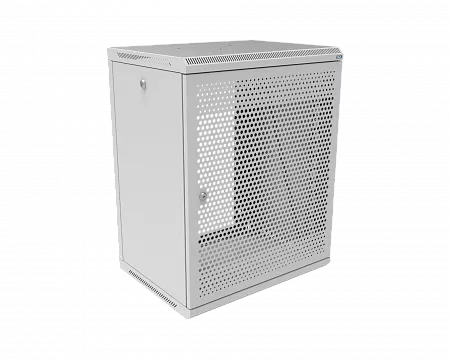 Шкаф телекоммуникационный настенный разборный МИКсистем 19" Keys 15U 600x450 дверь перфорация серый