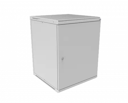 Шкаф телекоммуникационный настенный разборный МИКсистем 19" Basis 15U 600x600 дверь металл серый
