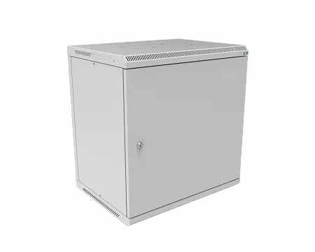 Шкаф телекоммуникационный настенный разборный МИКсистем 19" Basis 12U 600x450  дверь металл серый