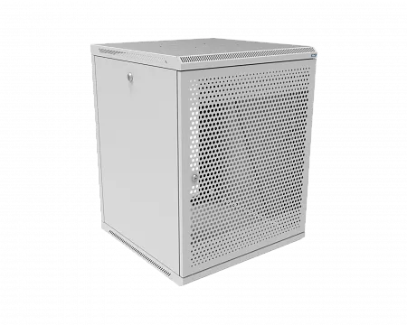 Шкаф телекоммуникационный настенный разборный МИКсистем 19" Keys 15U 600x600  дверь перфорация серый