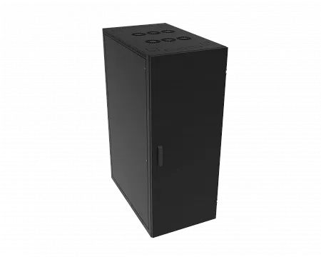 Шкаф телекоммуникационный напольный МИКсистем серия ECO+ 19" 24U 600*1000 дверь металл черный