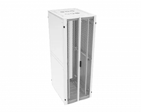 Шкаф телекоммуникационный напольный МИКсистем серия ECO+ 19" 42U 800*1200 дверь перфорация 2 створки/перфорация 2 створки серый
