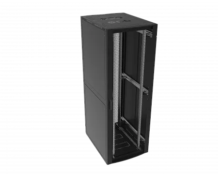 Шкаф телекоммуникационный напольный МИКсистем серия ECO+ 19" 42U 800*1200 дверь перфорация/перфорация 2 створки черный