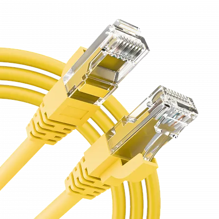 Шнур коммутационный медный RJ45 (патч-корд) LANMIR U/UTP Cat6 LSZH нг(А)-HF 0.5 м желтый